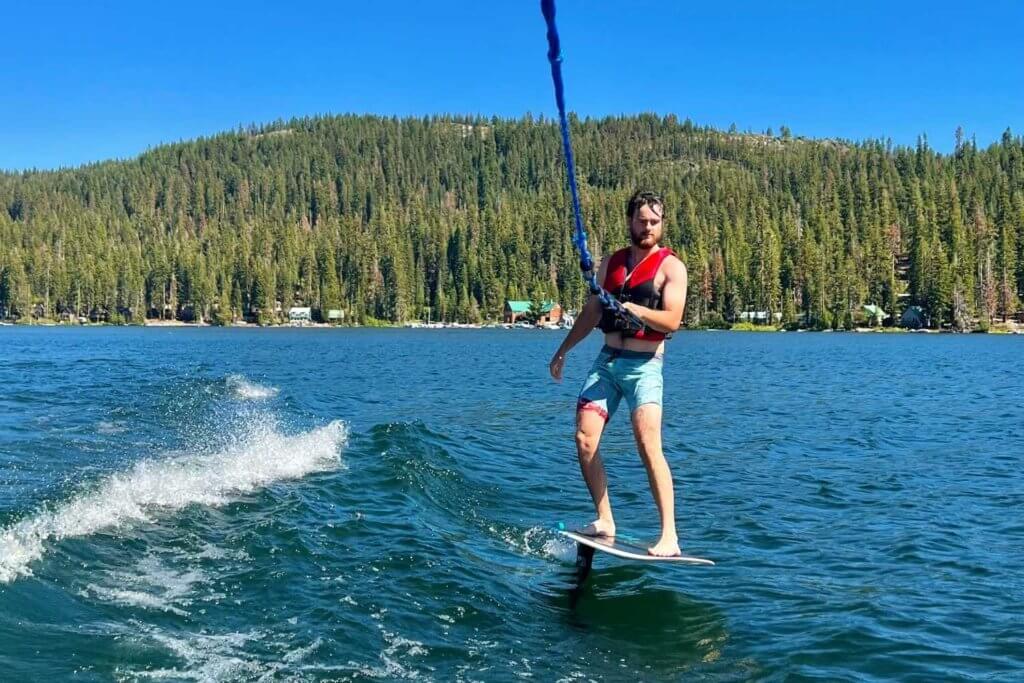 Wakeboarding at Bucks Lake